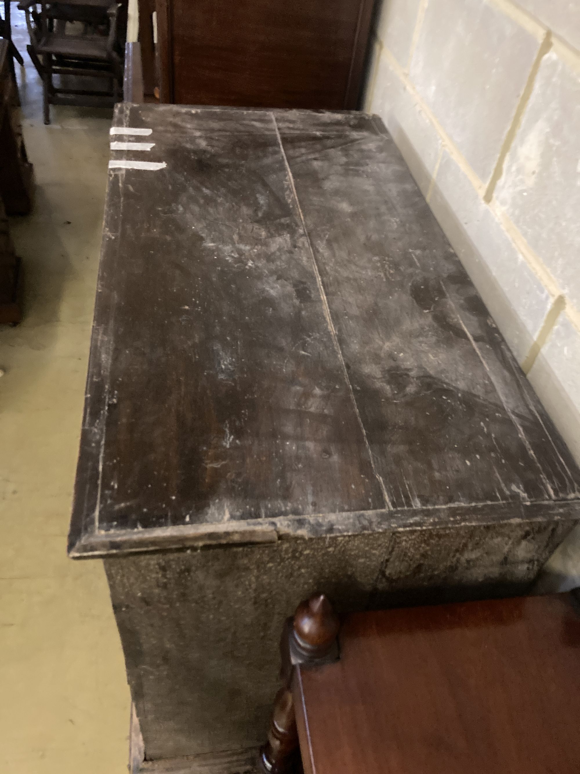 A Queen Anne walnut chest on stand, width 100cm depth 53cm height 131cm